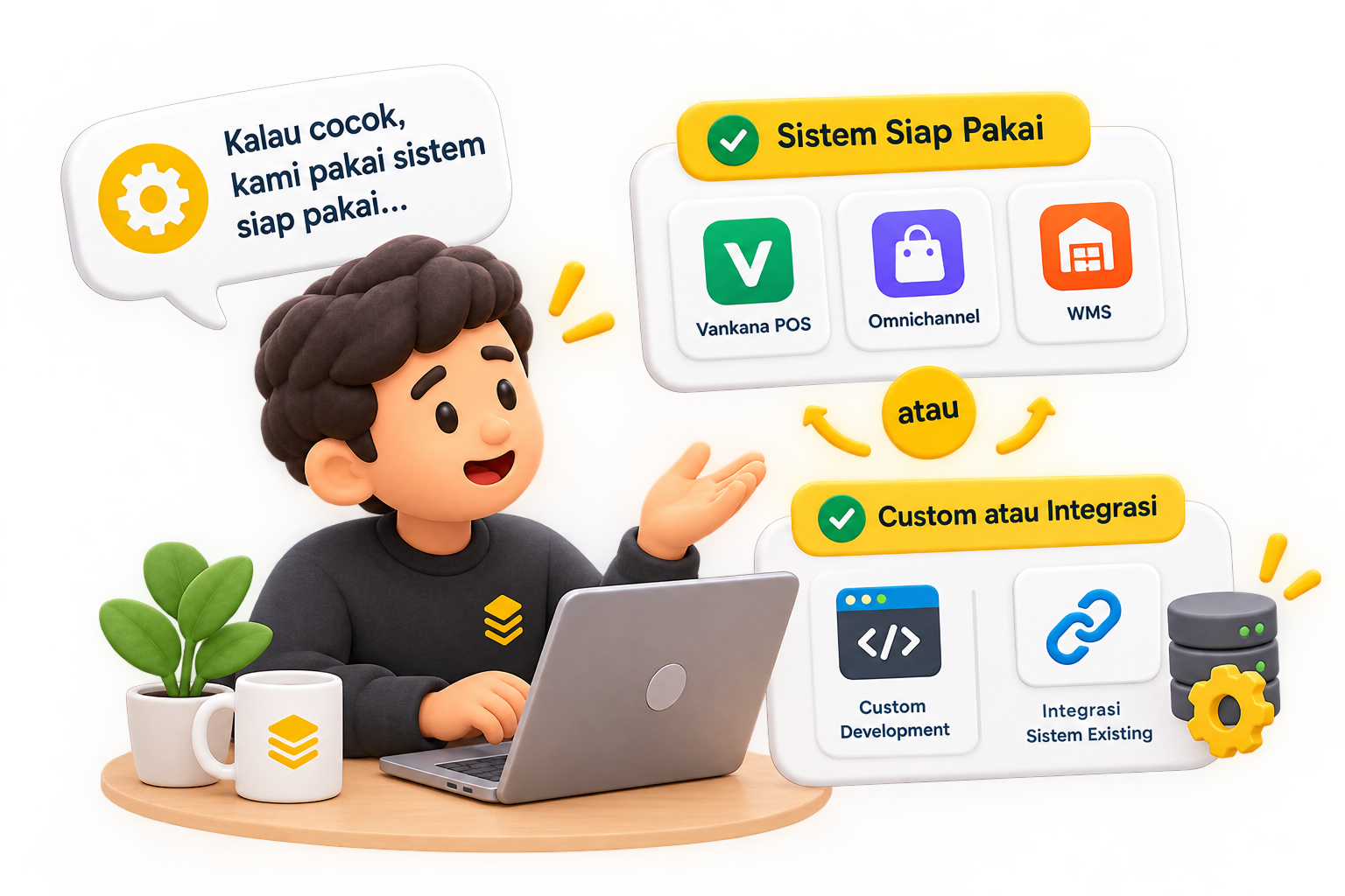Rancang dan sambungkan
